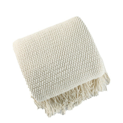 Couverture à franges texturée pour intérieur confortable 4