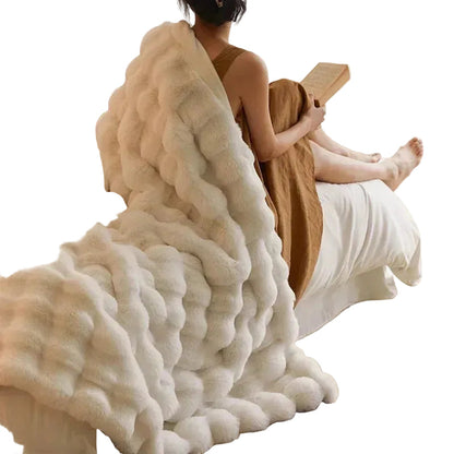 Couverture Unisexe Fausse Fourrure Douce Confortable - Foivo