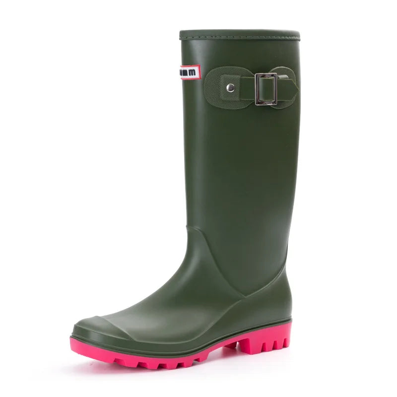 Bottes de Pluie Imperméables Isolées pour Femme