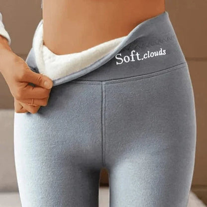 Legging Hiver Douillet Taille Haute Velour Élégant