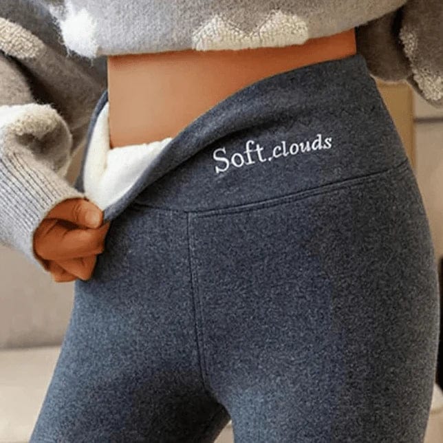 Legging Hiver Douillet Taille Haute Velour Élégant