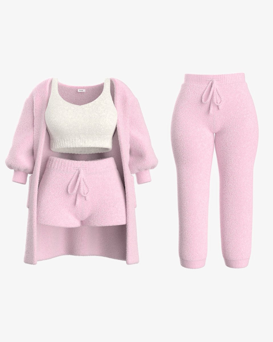 Ensemble Pyjama Douillet pour Femmes en Coton Ultra-Doux