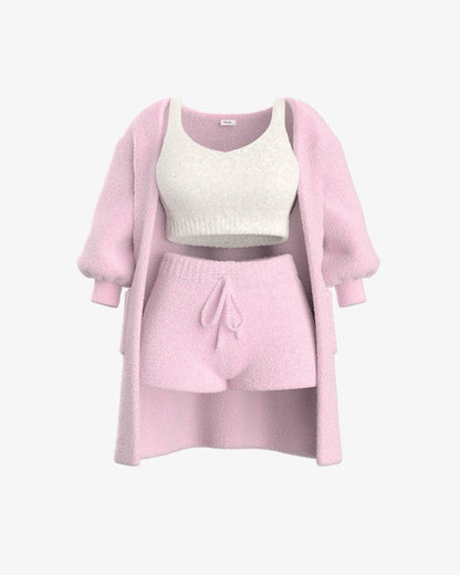 Ensemble Pyjama Douillet pour Femmes en Coton Ultra-Doux