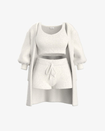 Ensemble Pyjama Douillet pour Femmes en Coton Ultra-Doux