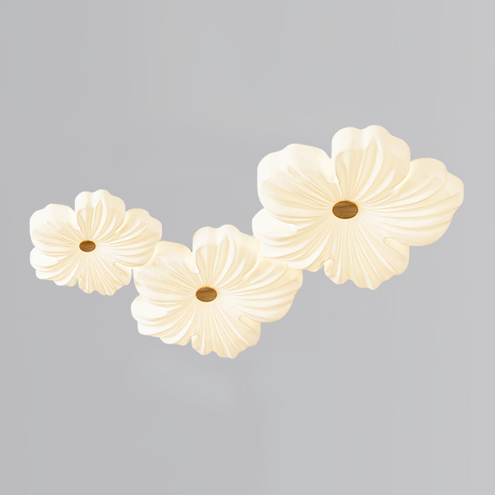 Luminaire Plafond Floral Blanc