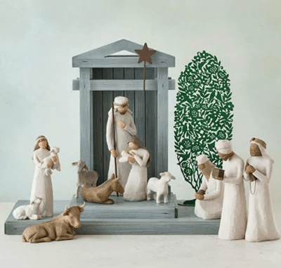 Ensemble de Figurines Nativité Bois de Grange Unisexe