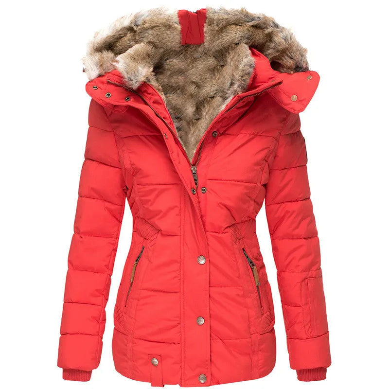 Manteau Hiver Douillet en Simili Fourrure
