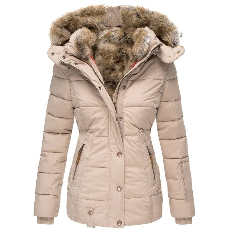 Manteau Hiver Douillet en Simili Fourrure