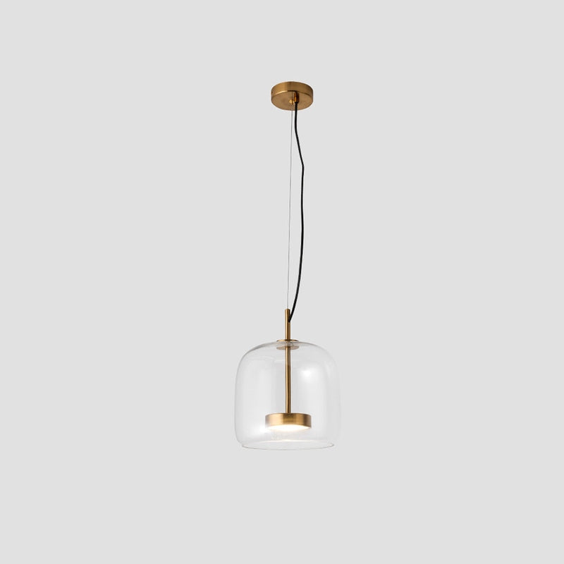 Luminaire Suspendu LED Chic en Verre Or