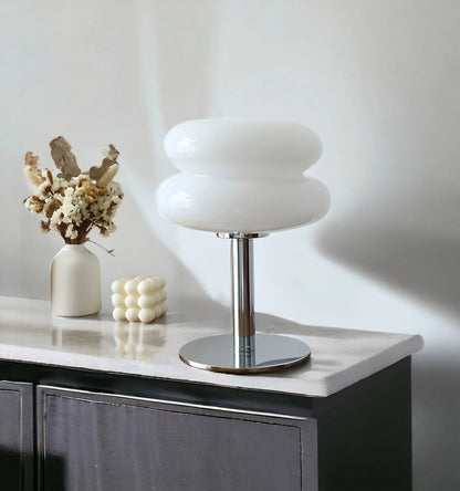 Lampe de Bureau en Verre Raffinée | Décor Chic et Moderne