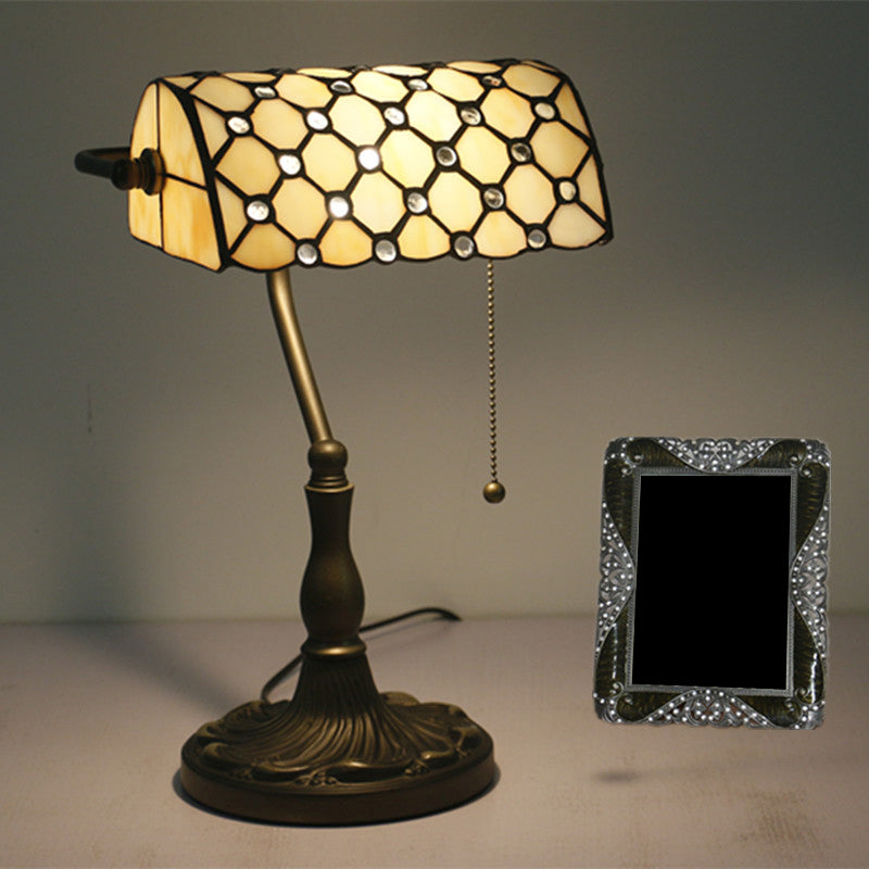 Lampe de Table Rétro en Verre Élégant