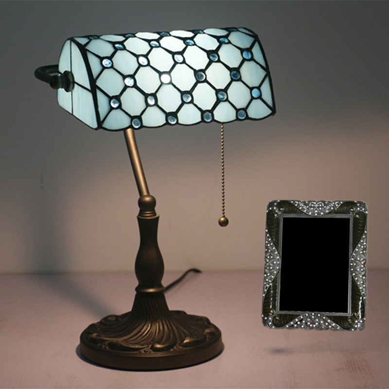 Lampe de Table Rétro en Verre Élégant