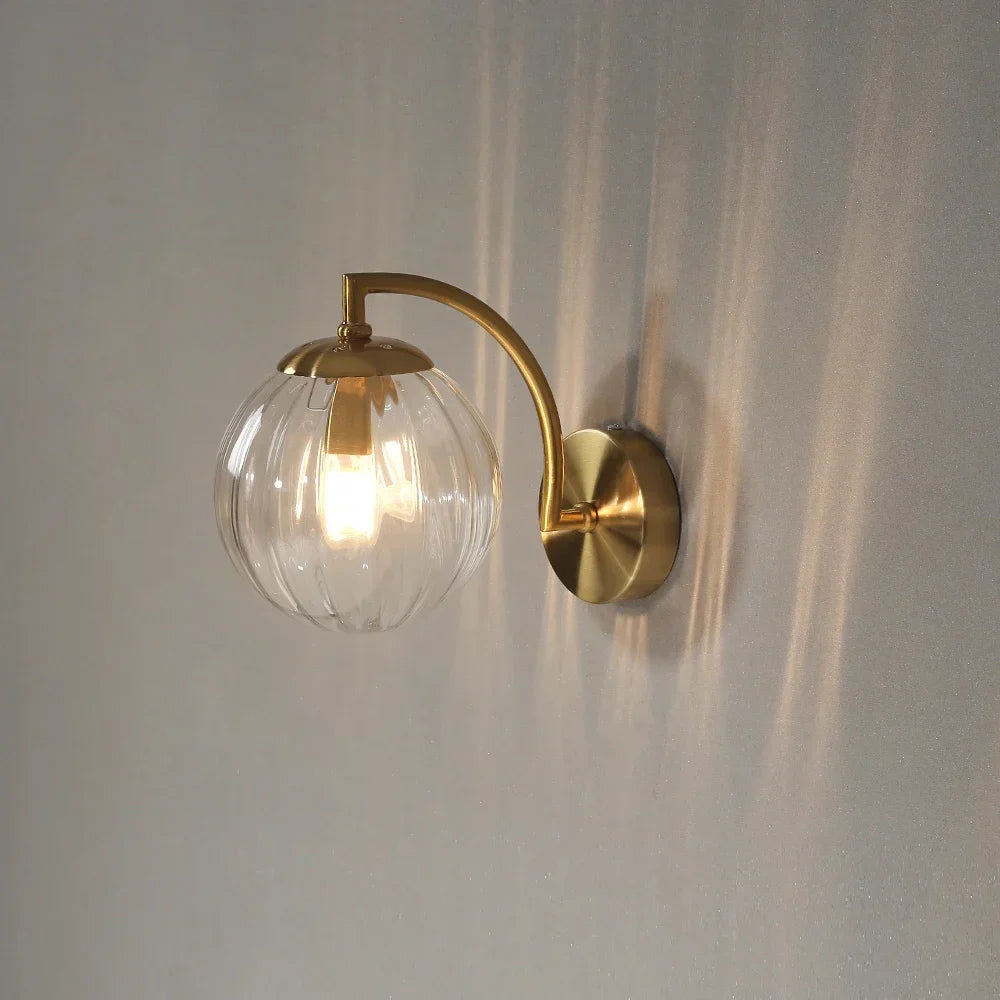 Lampe Murale Design en Verre Transparent