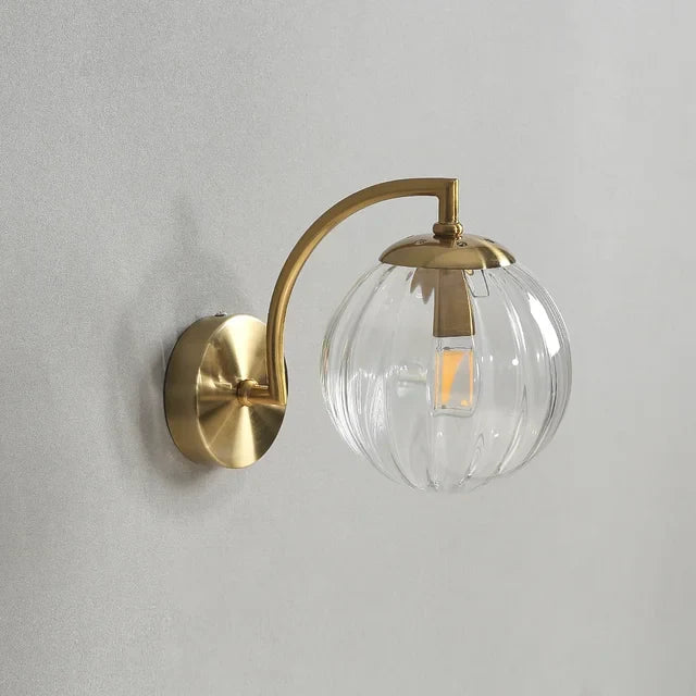 Lampe Murale Design en Verre Transparent