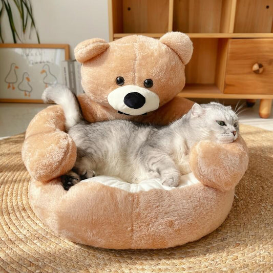 Lit d'Animal Douillet en Ourson Câlin - BlxckFR