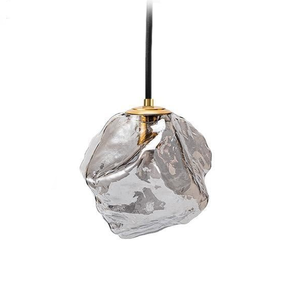 Luminaire Suspendu en Verre et Cuivre – Éclairage LED Chic