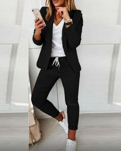 Costume Féminin Chic Deux Pièces