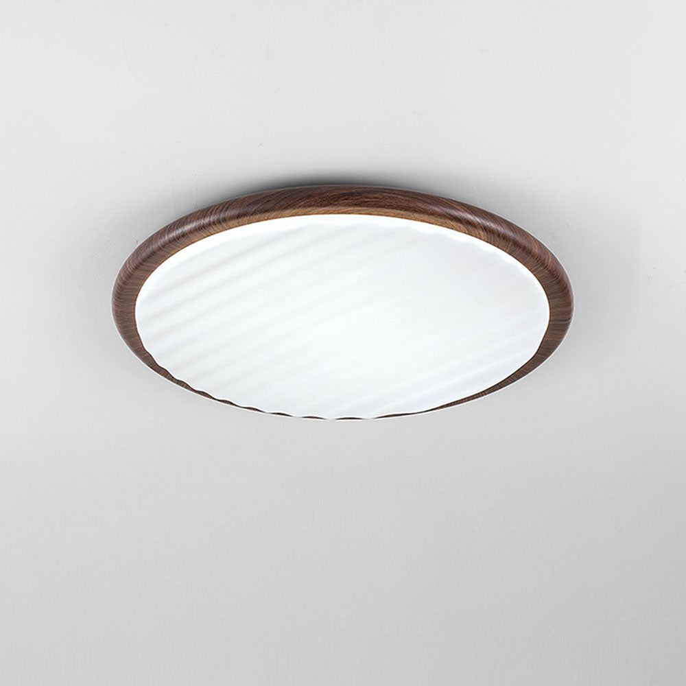 Lampe Plafond LED en Bois - Design Rustique et Élégant pour Maison