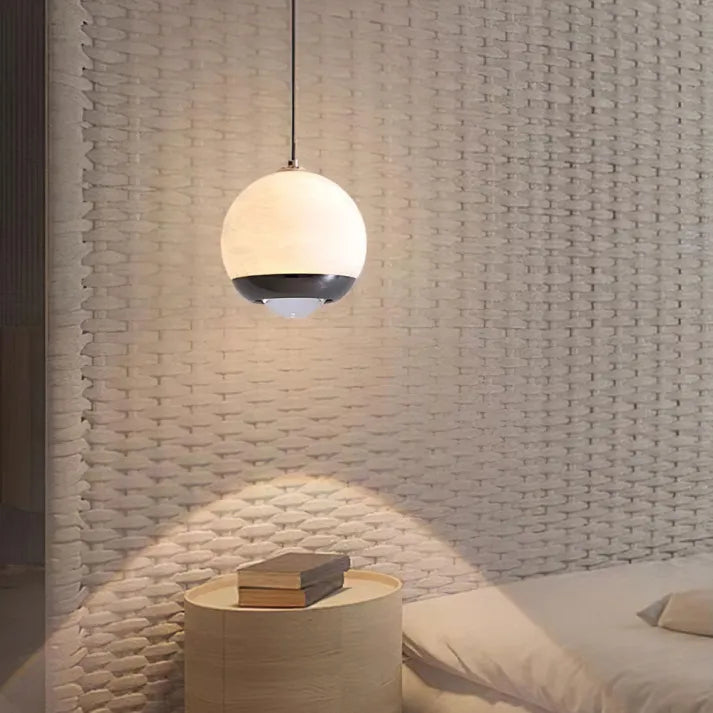 Lampe Suspendue en Verre Blanc - Style Scandinave Raffiné - Foivo