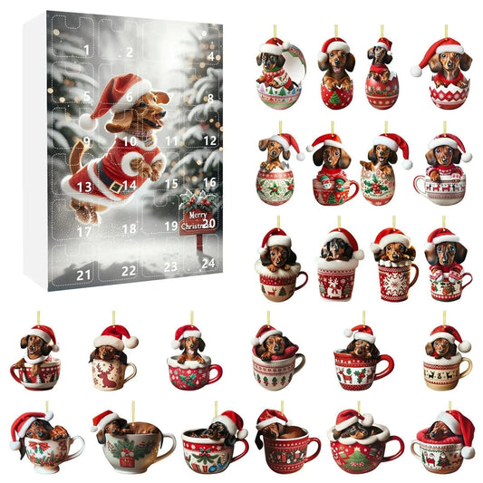 Calendrier de Noël en Plastique | Décompte Joyeux de l'Avent - Foivo