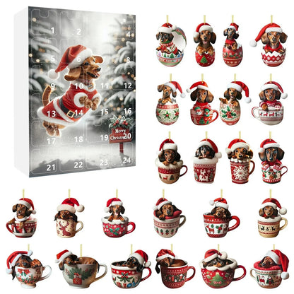 Calendrier de l'Avent Canin Amusant en Acrylique - Foivo