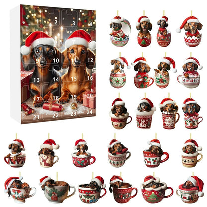 Calendrier de Noël en Plastique | Décompte Joyeux de l'Avent