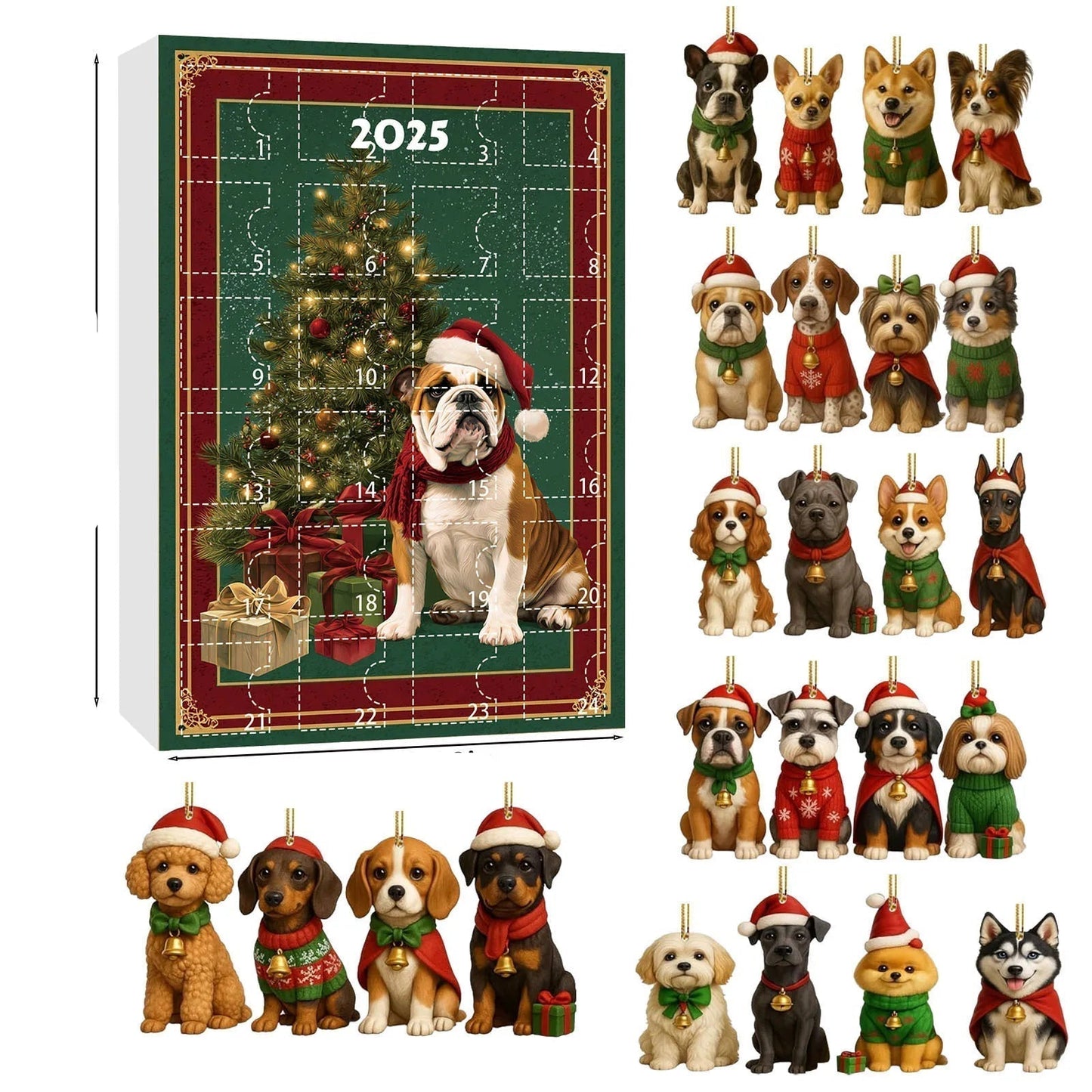 Calendrier de l'Avent Chien Mignon | 24 Jours de Surprises Canines Adorables