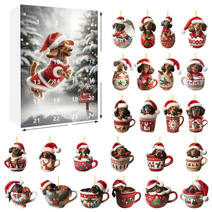 Calendrier de l'Avent Chien Mignon avec Surprises Quotidiennes