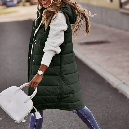 Gilet Élégant Long Femme