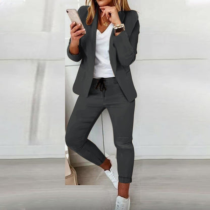Costume Féminin Chic Deux Pièces