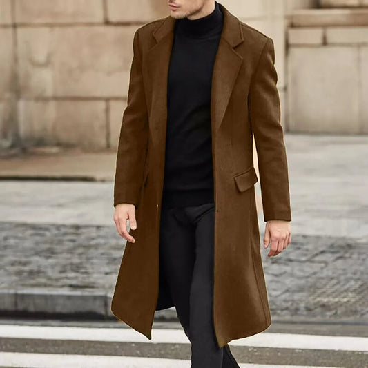 Manteau Homme Long Élégant Style Urbain Moderne - Foivo