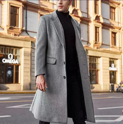 Manteau Homme Long Élégant Style Urbain Moderne