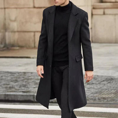 Manteau Homme Long Élégant Style Urbain Moderne