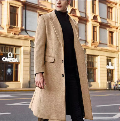 Manteau Homme Long Élégant Style Urbain Moderne