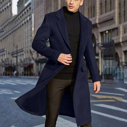 Manteau Homme Long Élégant Style Urbain Moderne