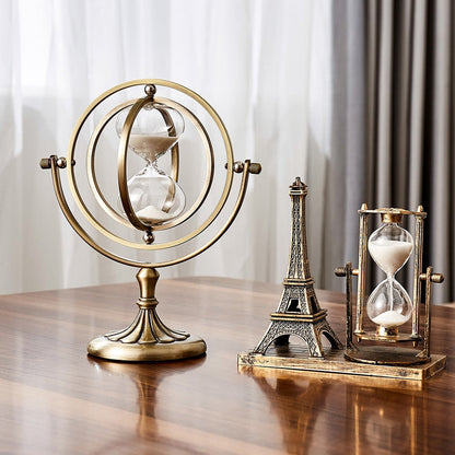 Décoration Intérieure Sablier en Métal Design Moderne 3