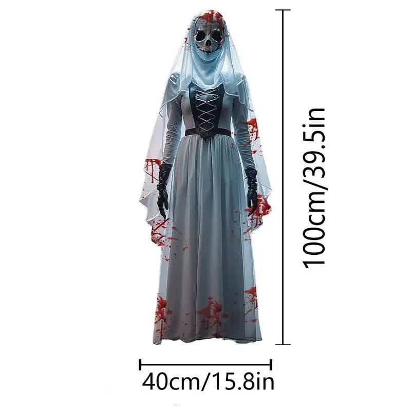 Décoration Halloween Suspendue Mariée Effrayante en PVC