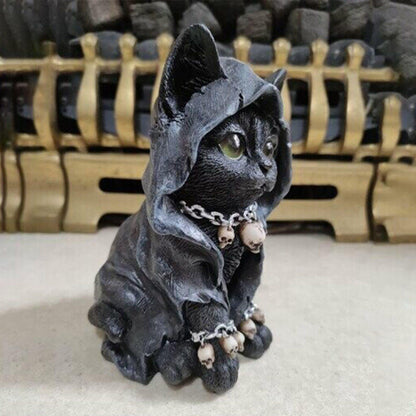 Décoration de Chat en Résine pour Halloween 2