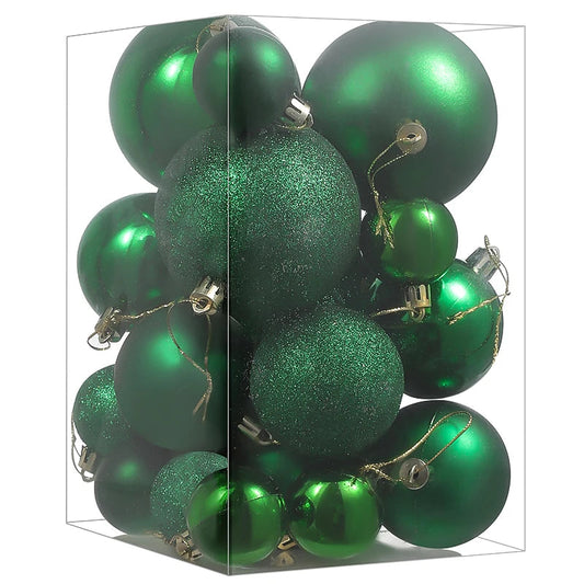 Décorations de Noël Colorées | Lot de 24 Boules Lumineuses - Foivo