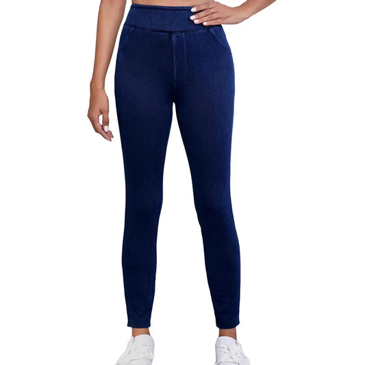 Jeggings Élégants Noir Haute Taille pour Femmes - Foivo