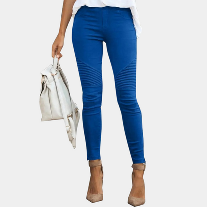 Jeggings Noir Élégants Taille Slim pour Femmes - Foivo