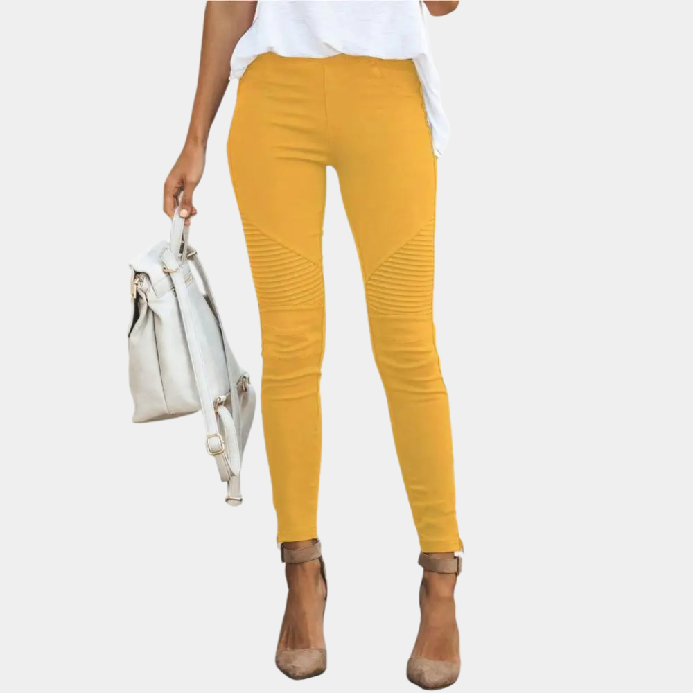 Jeggings Noir Élégants Taille Slim pour Femmes