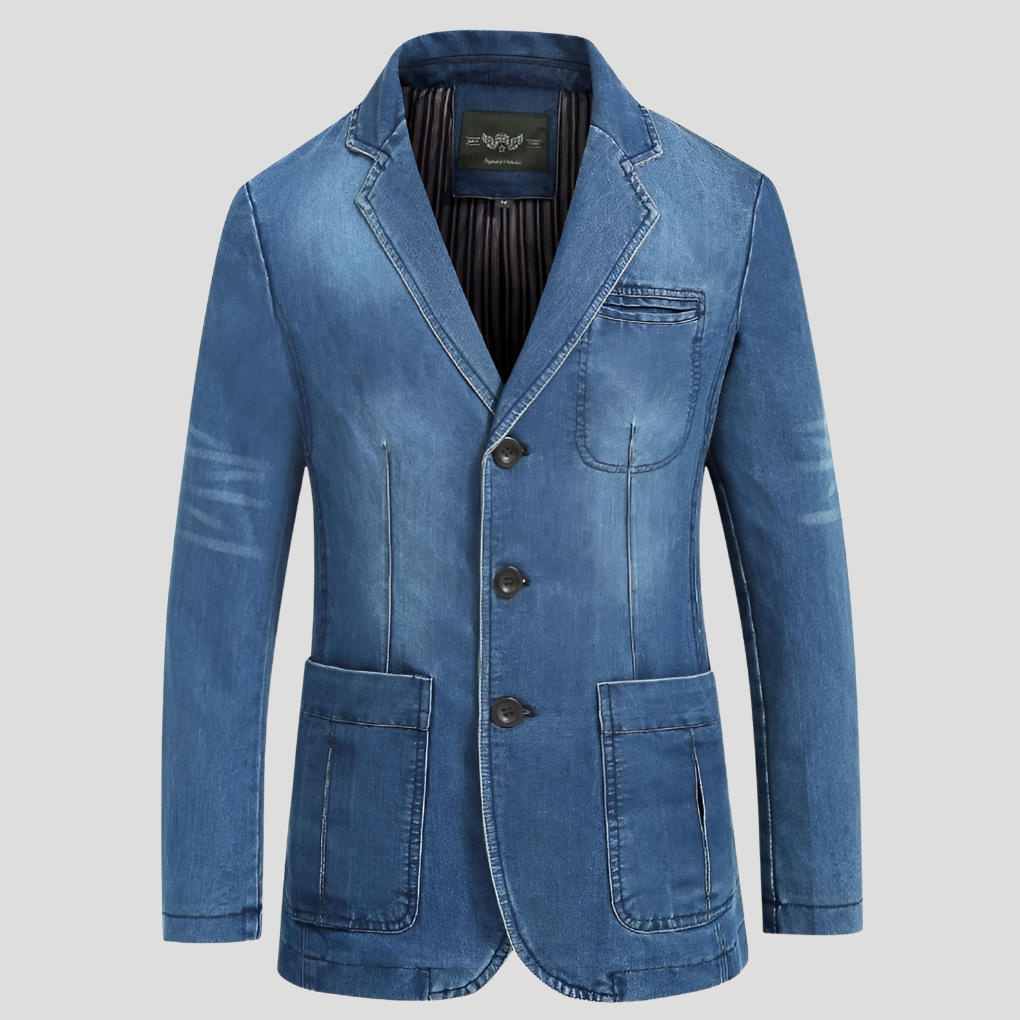 Veste Jean Rétro pour Hommes | Style Élégant avec Touches Tendances