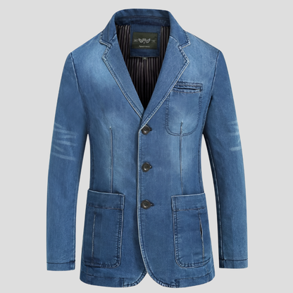 Veste Jean Rétro pour Hommes | Style Élégant avec Touches Tendances