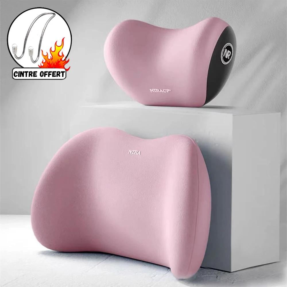 Coussin de soutien dorsal voiture avec appui-tête