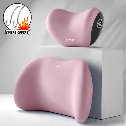 Coussin de soutien dorsal voiture avec appui-tête