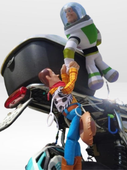 Jouet Peluche Disney Woody et Buzz à Suspendre pour Voiture