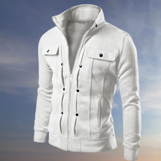 Veste zippée Luke avec col montant → Veste zippée Sport avec col relevé - BlxckFR