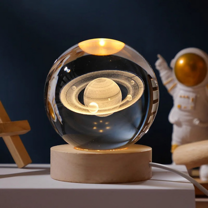 Lampe de Nuit Cristal 3D Céleste