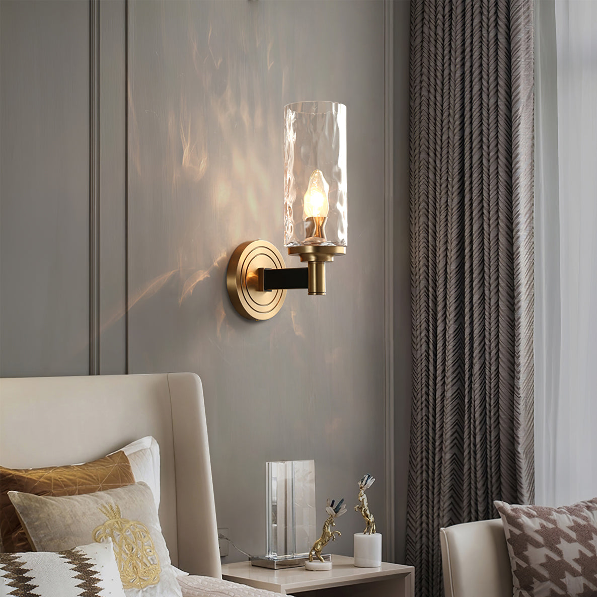 Lampe Murale en Verre Design | Éclairage Doux pour Intérieur Raffiné